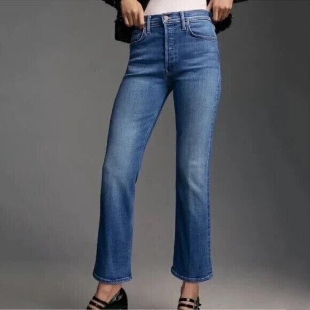 Mother The Tripper High Rise Ankle Jeans in Healing Jar Size 25 B834